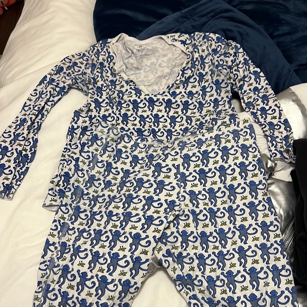 blue monkey roller rabit set